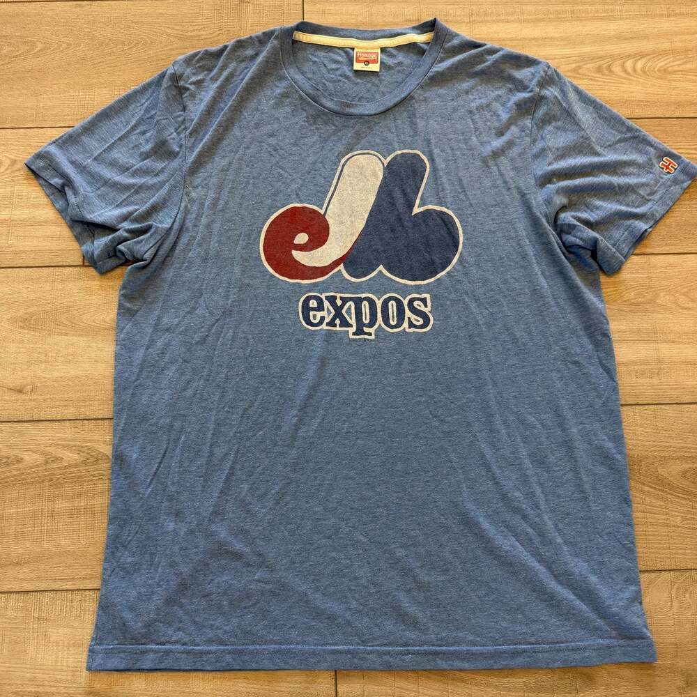 Homage Montreal Expos T-Shirt Mens XL Blue